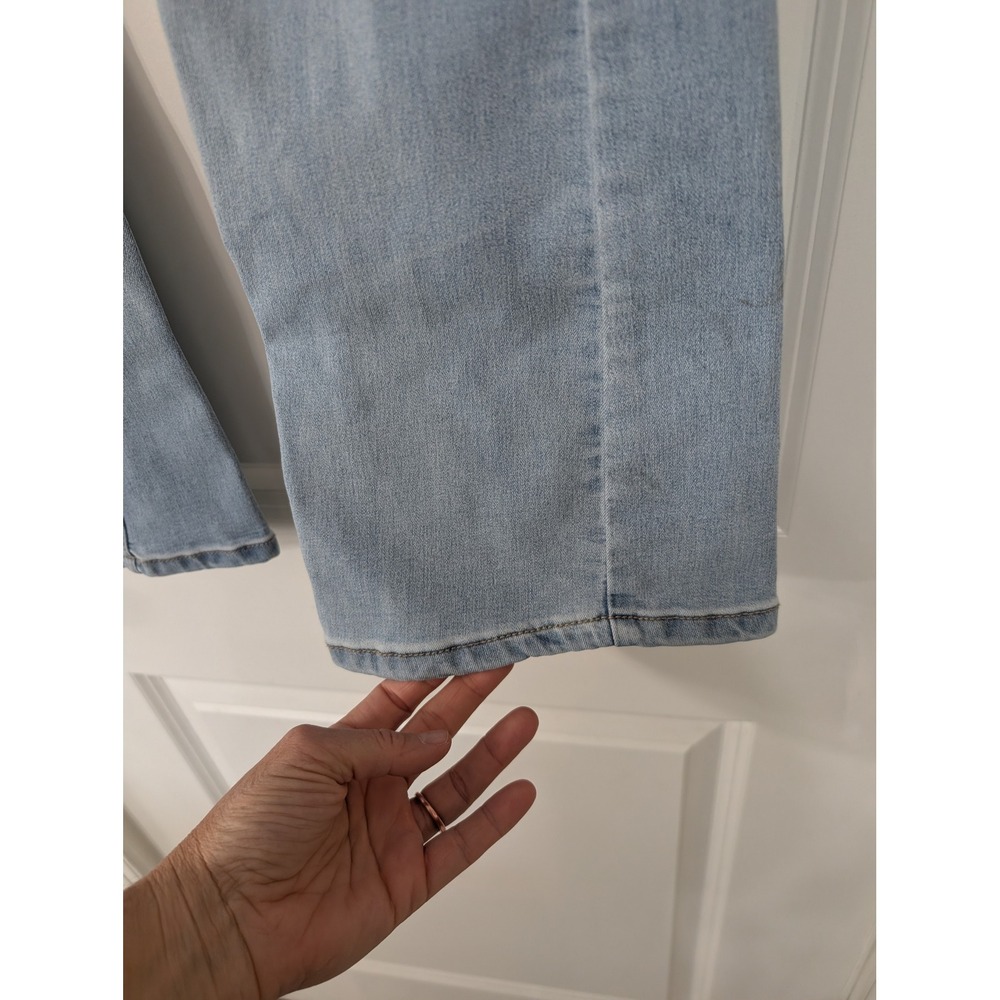 We The Free Flare Jeans Pants Sz 28 Light Wash Denim Stretch Pull On 70s retro - Picture 5 of 8